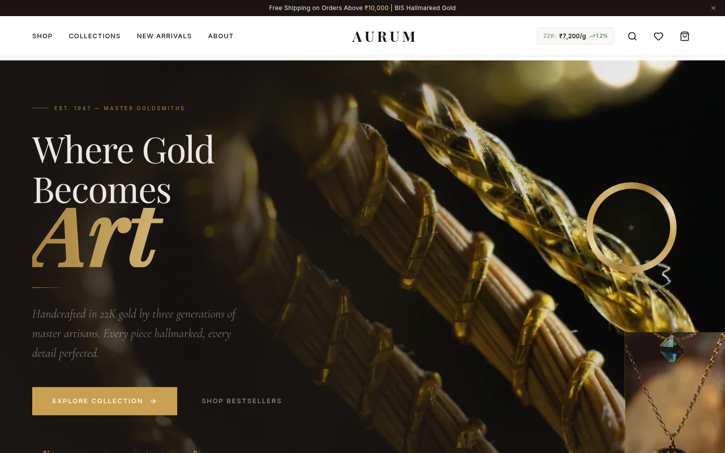 Aurum Gold project screenshot